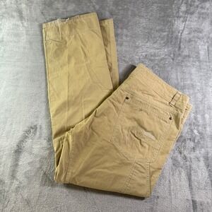 KUHL Revolvr Pants Khaki Canvas Relaxed Fit Men Sz 38x32